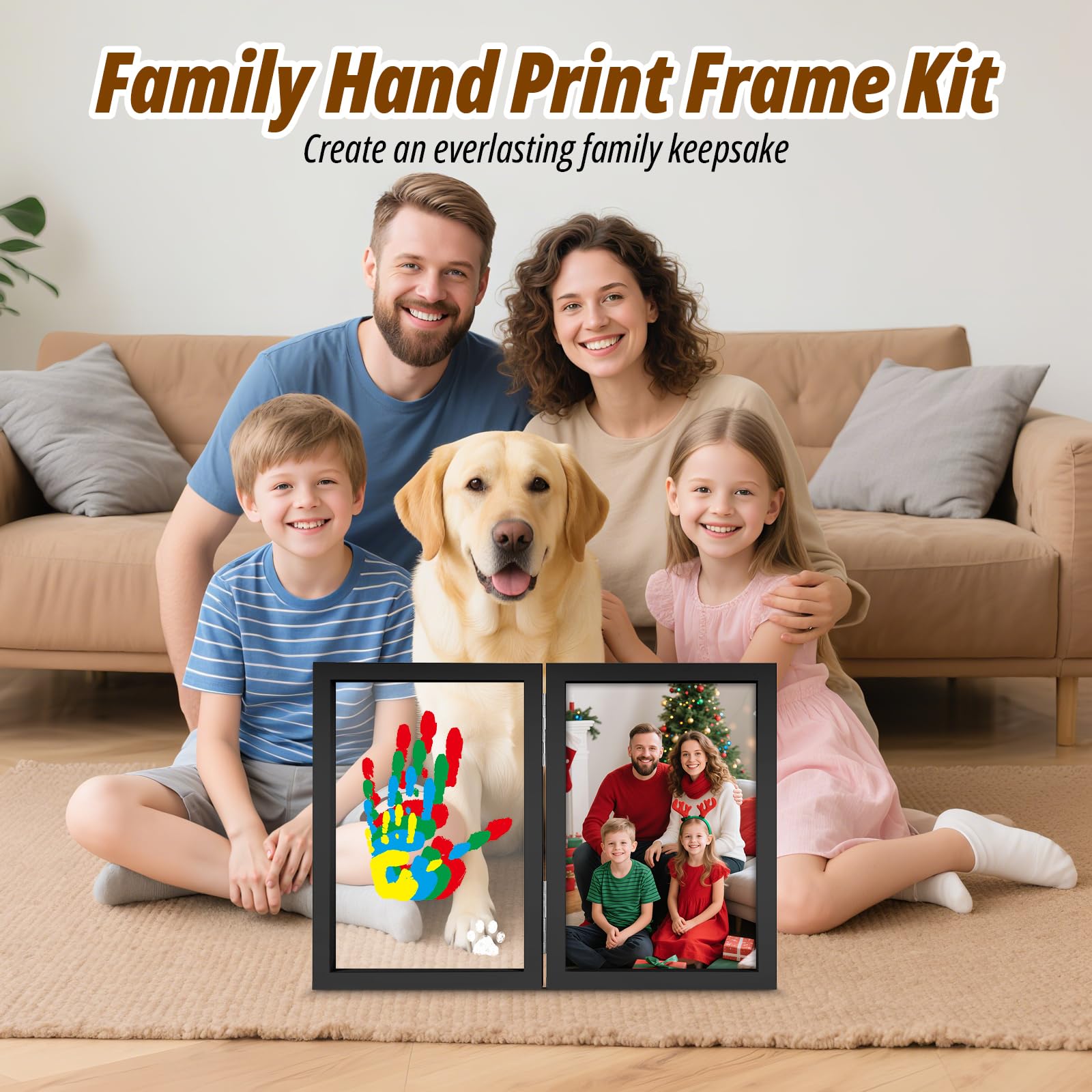 Sortnic includes four transparent sheets for capturing multiple handprints clearly.
