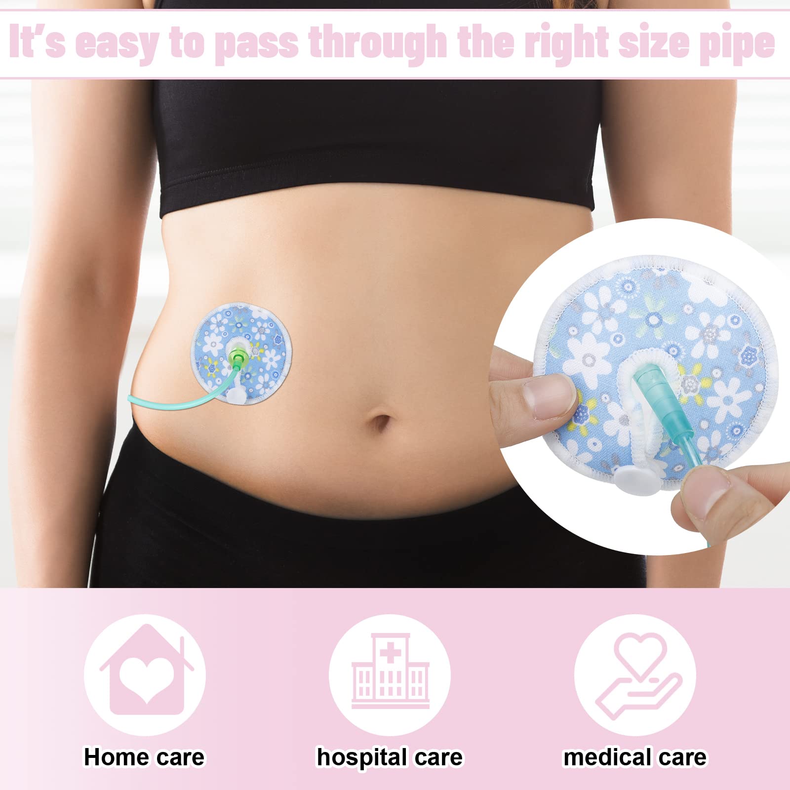 Sosation G Tube Button Cover breastfeeding-use scenario with mom and baby.
