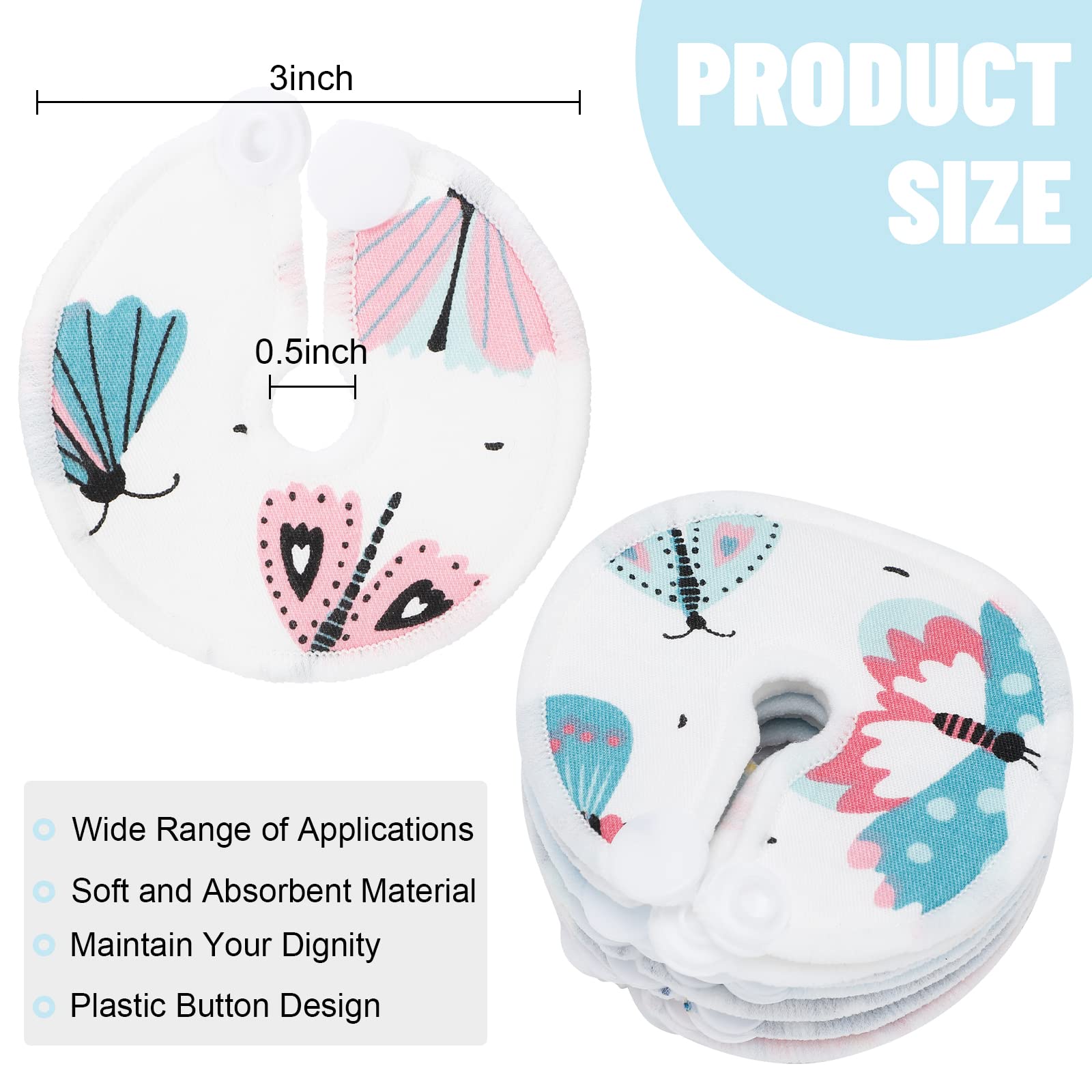 Sosation G Tube Button Covers design-02 pattern, breathable fabric for discreet nursing.