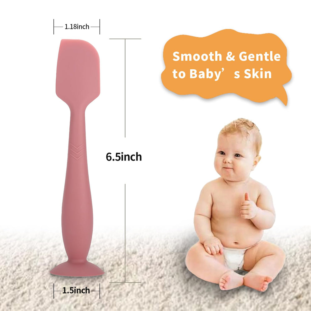 SOSKYGELO BPA-free silicone spatula with textured grip handle