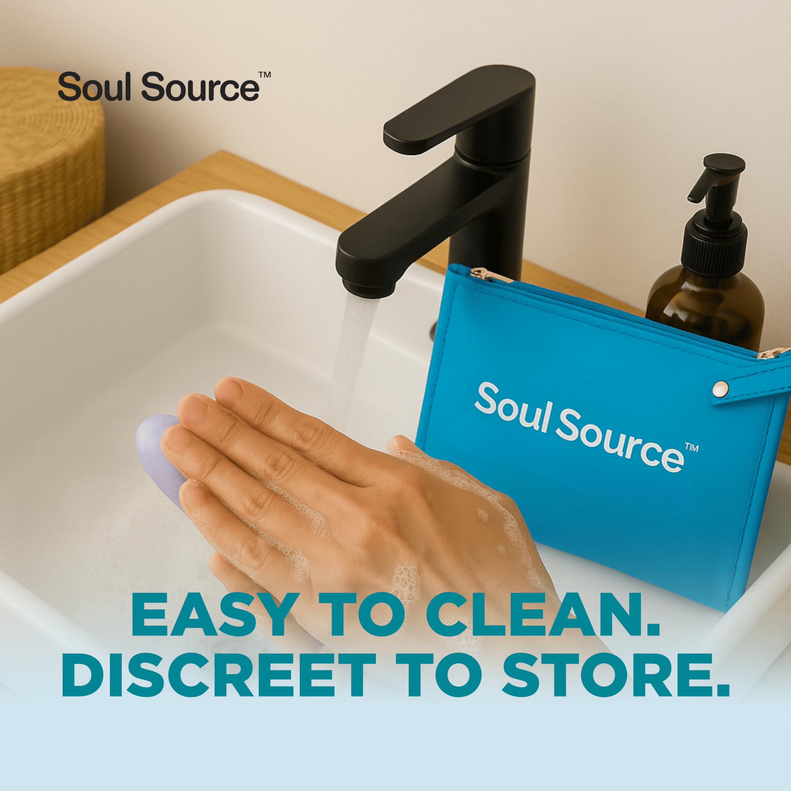 Soul Source wand material is BPA- and latex-free for safe use and quick cleaning.