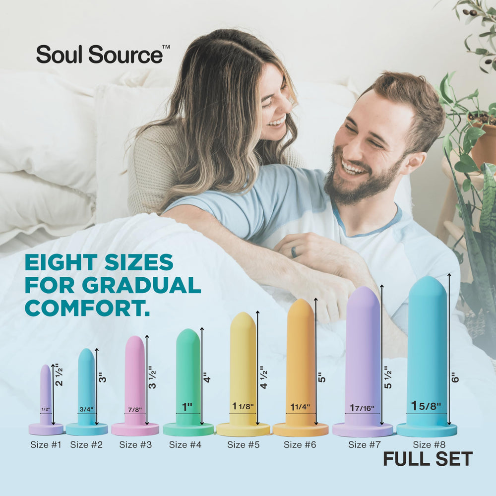 Soul Source silicone wand set, size 2 tip, comfortable growth in routine.