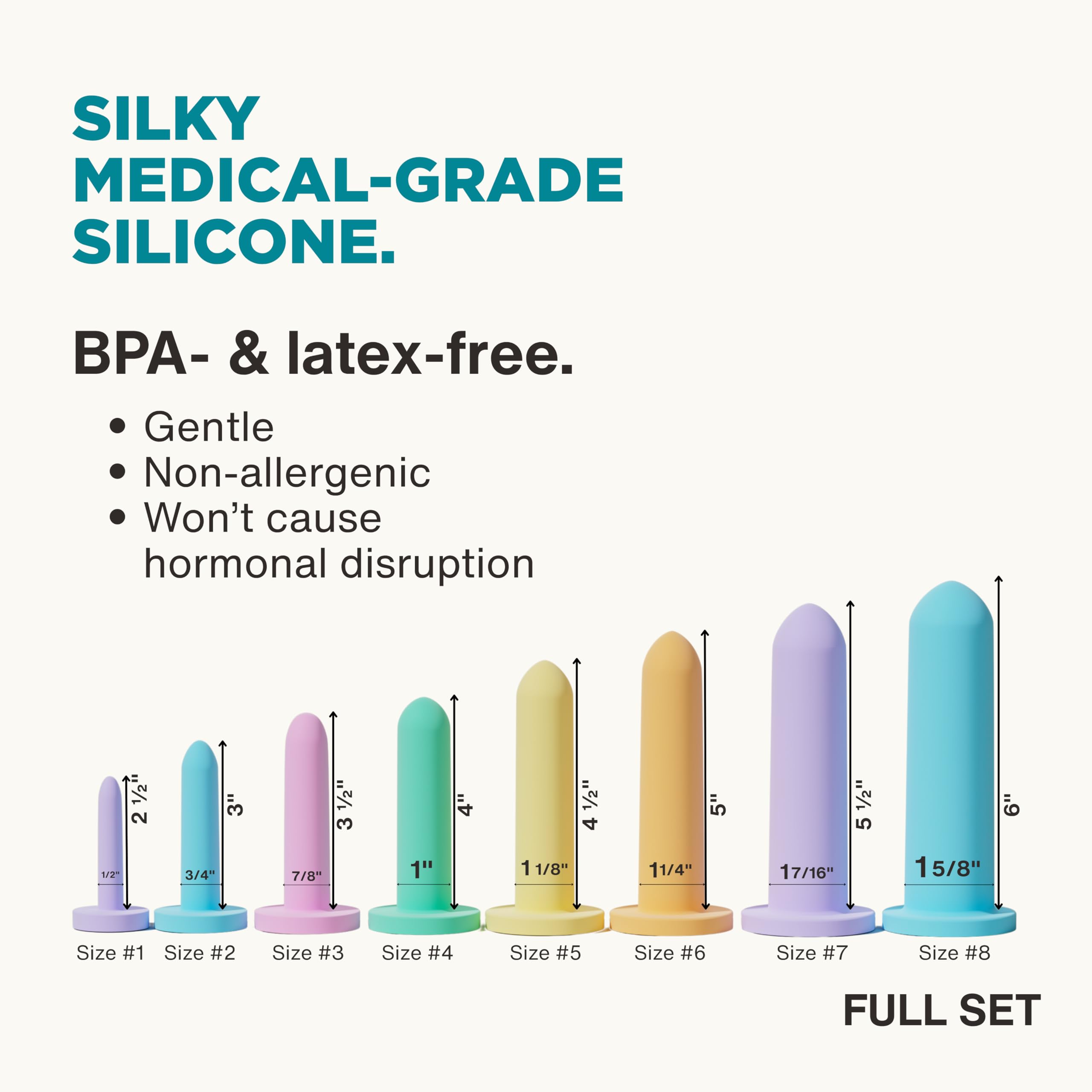 Soul Source silicone wand set, size 5 tip, smooth surface for smooth sessions.