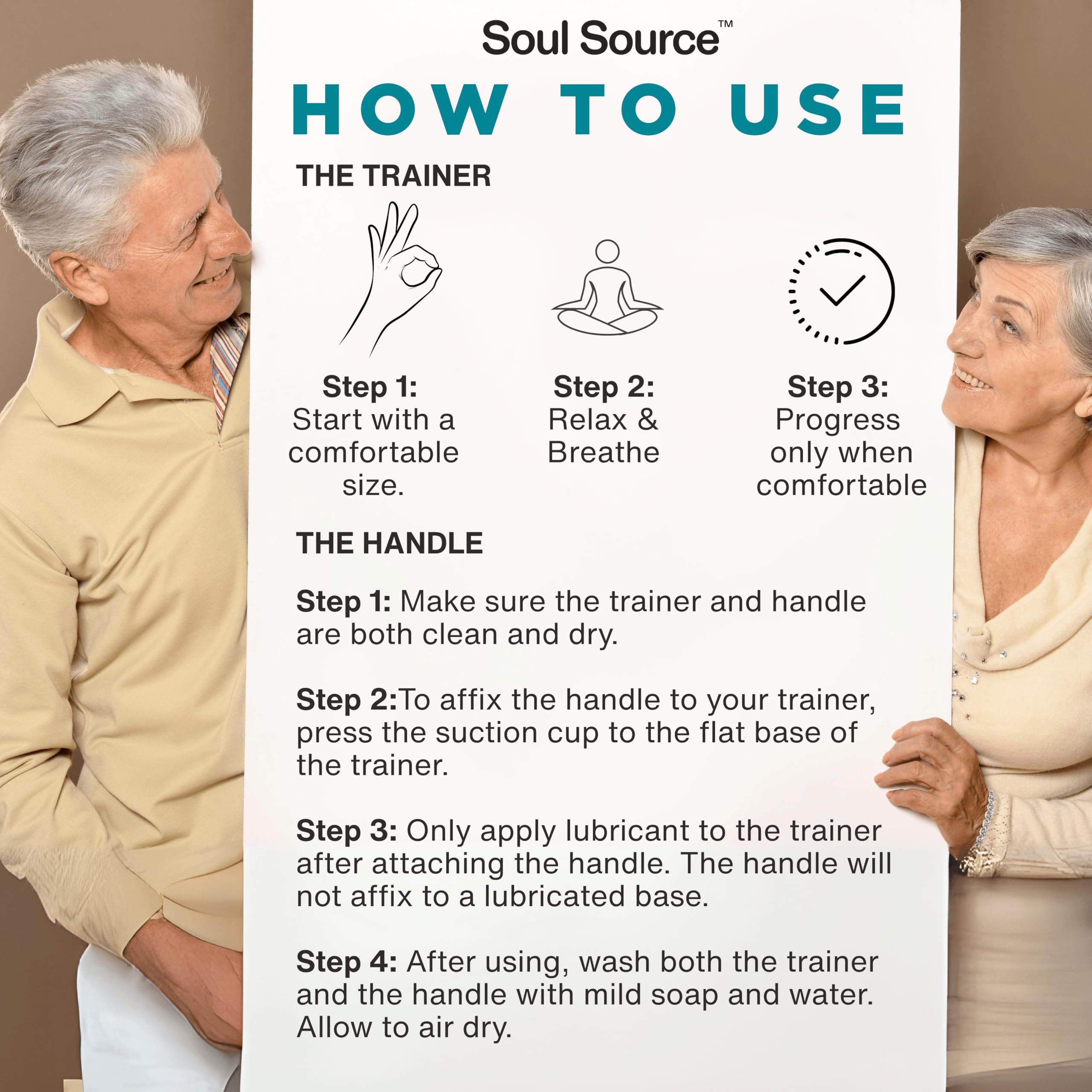 Soul Source silicone wand set features silky warmth for relaxing routines.