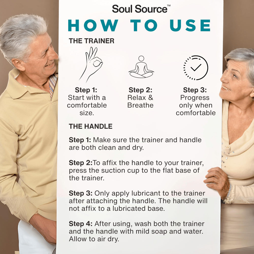 Soul Source silicone wand set features silky warmth for relaxing routines.