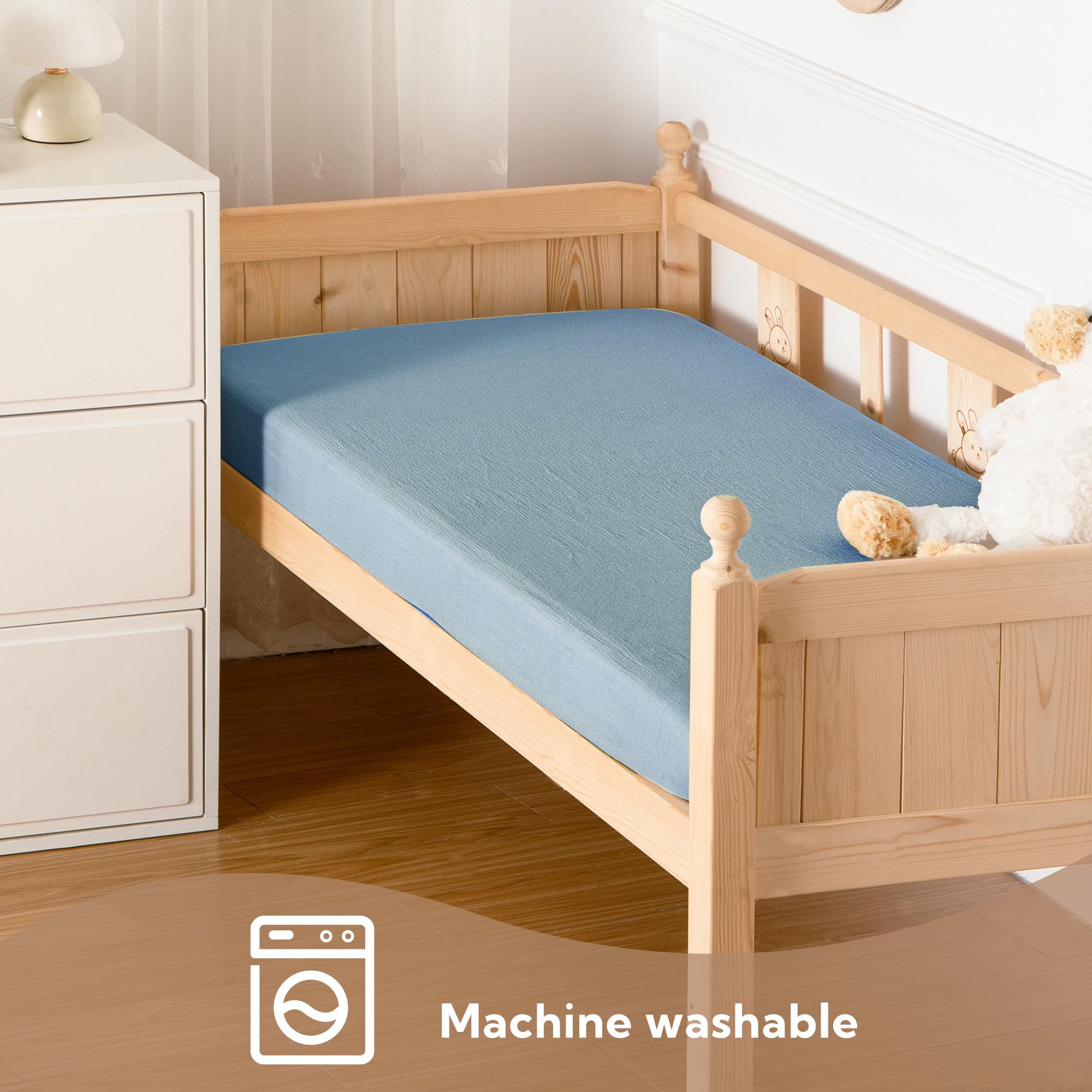 SOULFUL crib sheets in a nursery scene create a cozy sleep environment