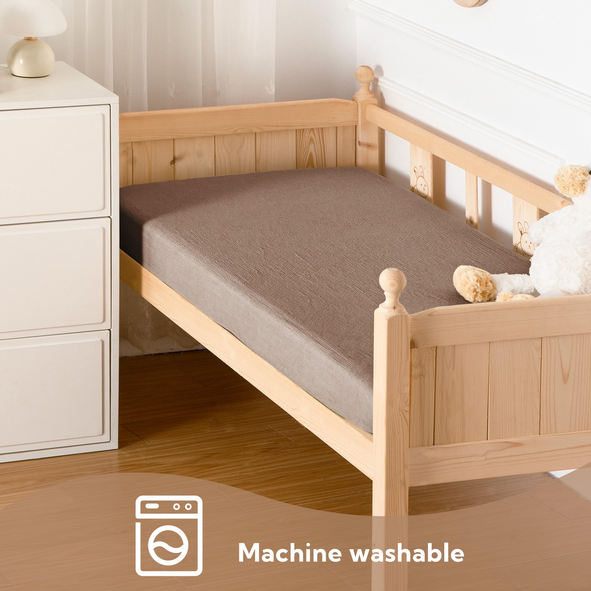 SOULFUL muslin crib sheets durability test—softness preserved after multiple washes
