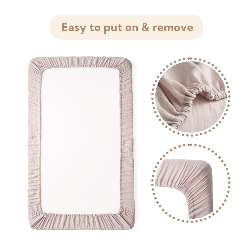 SOULFUL elastic-band detail for a secure flat fit on the mattress
