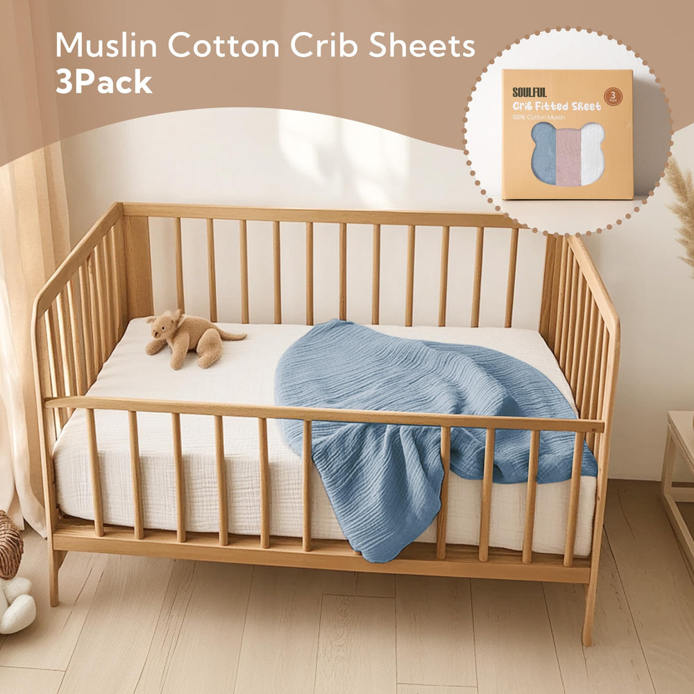 SOULFUL gift packaging-ready crib sheet set for new parents
