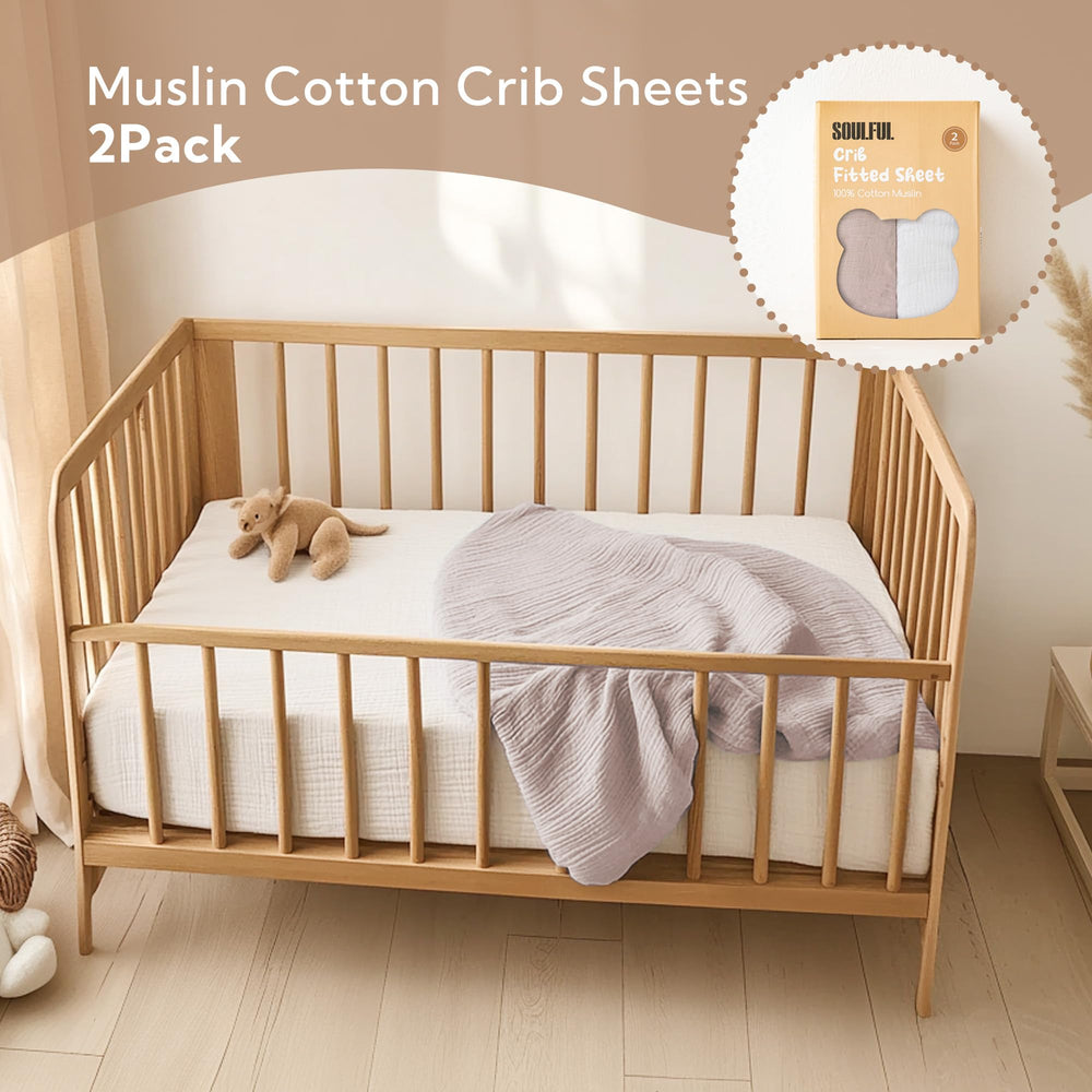 SOULFUL gift-ready packaging for the crib sheet set