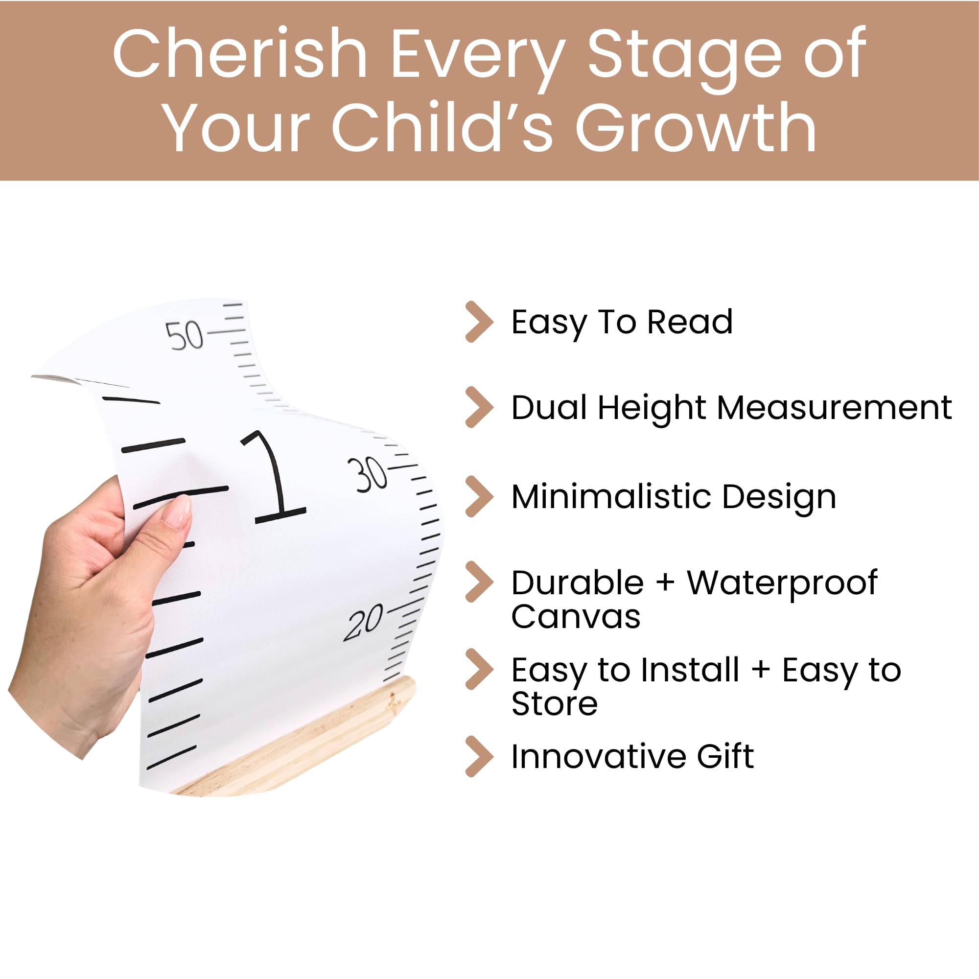 Soundly Made growth chart travels well for families who move.