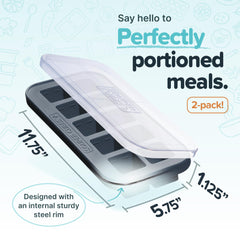 Charcoal Souper Cubes freezer trays oven-safe up to 415 F for quick prep.