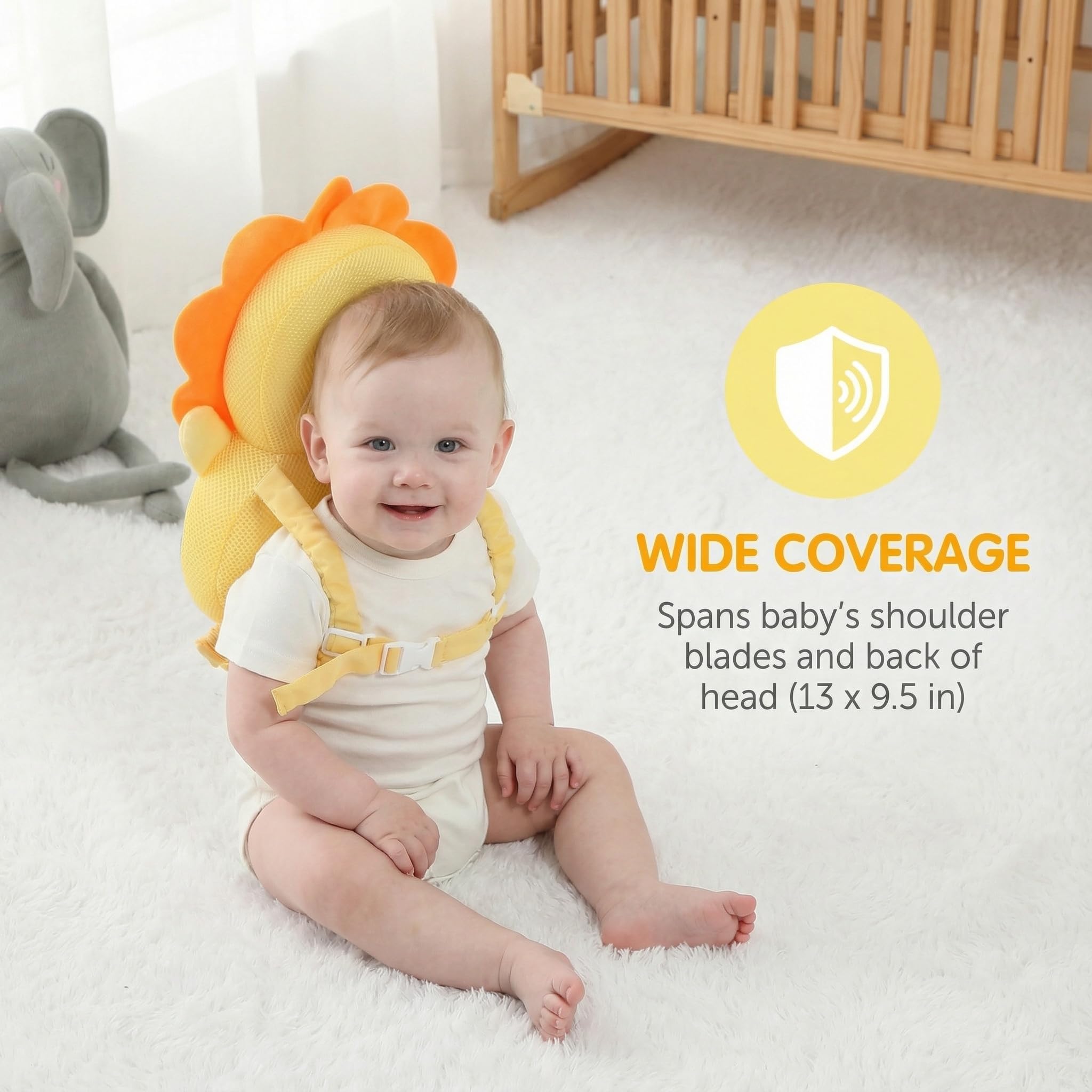 SOZOON lightweight safety backpack shown in use weighs 0.4 pounds.