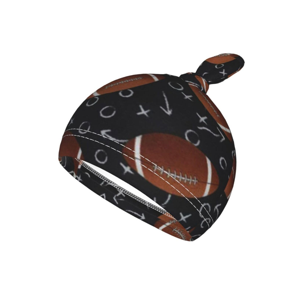 Sozzjile football swaddle design without zippers or snaps for gentle wrapping.