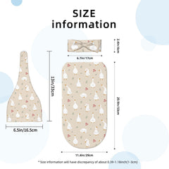 Sozzjile goose swaddle blanket with hat presents a complete newborn outfit.