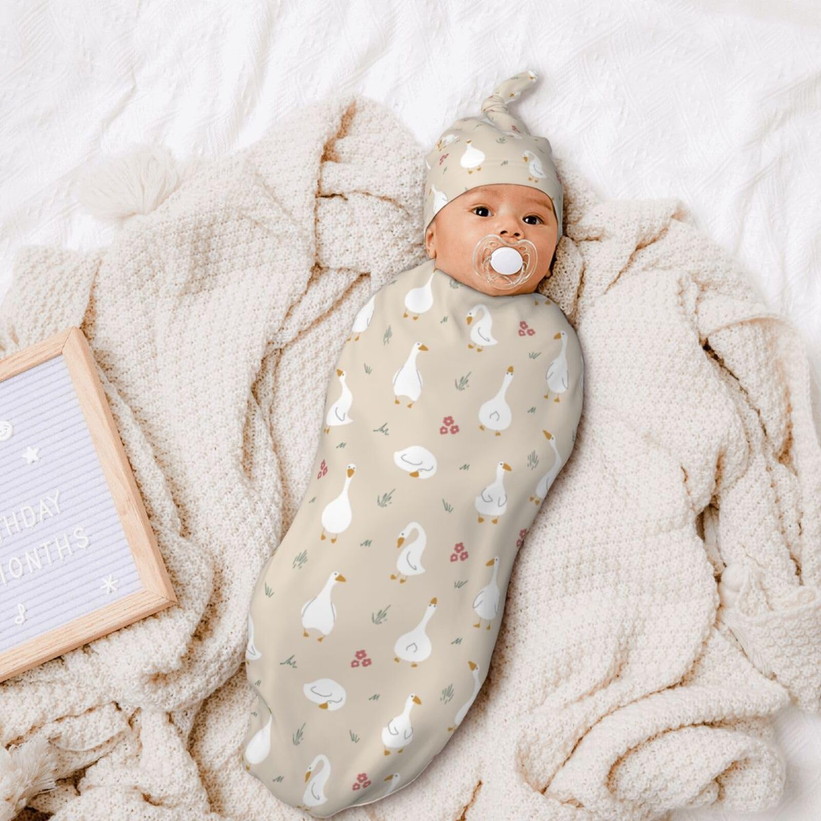 Sozzjile no-zip swaddle design keeps baby comfortable without bulky closures.