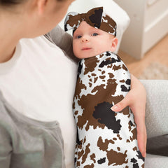 Sozzjile swaddle blanket closeup highlights soft-touch fabric