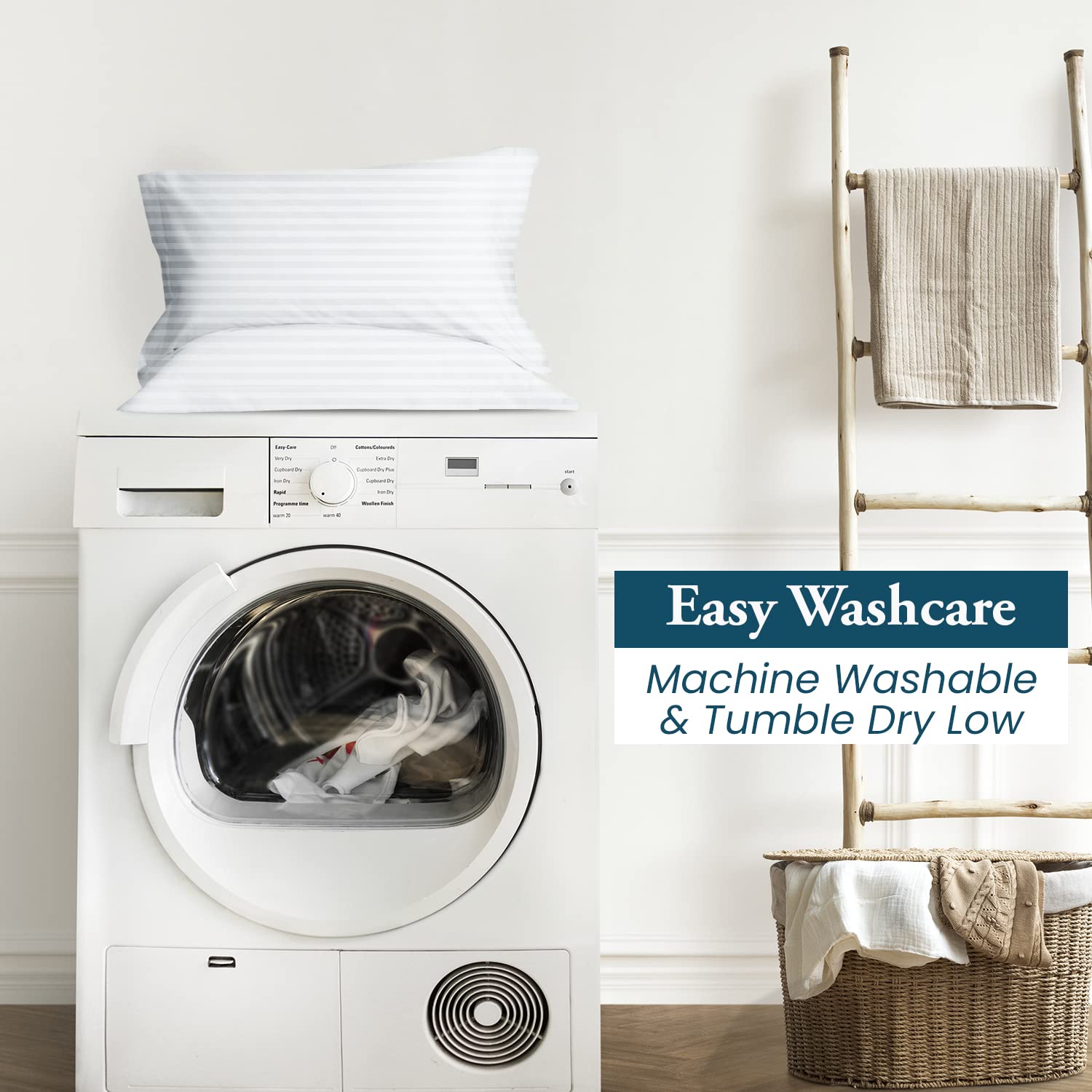 SP Cotton pillowcase designed for easy washing and quick drying.