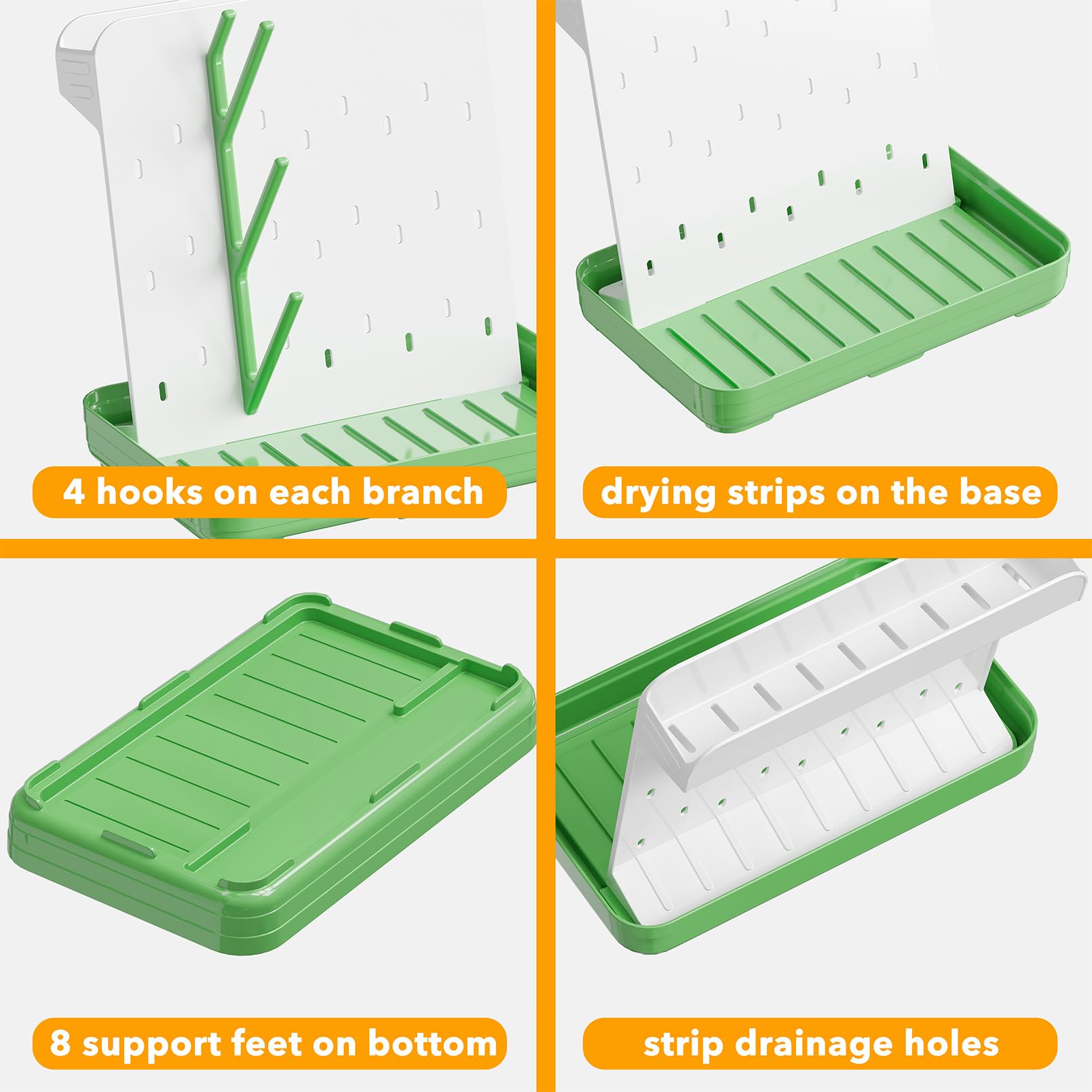 SpaceAid durable plastic construction is easy to clean