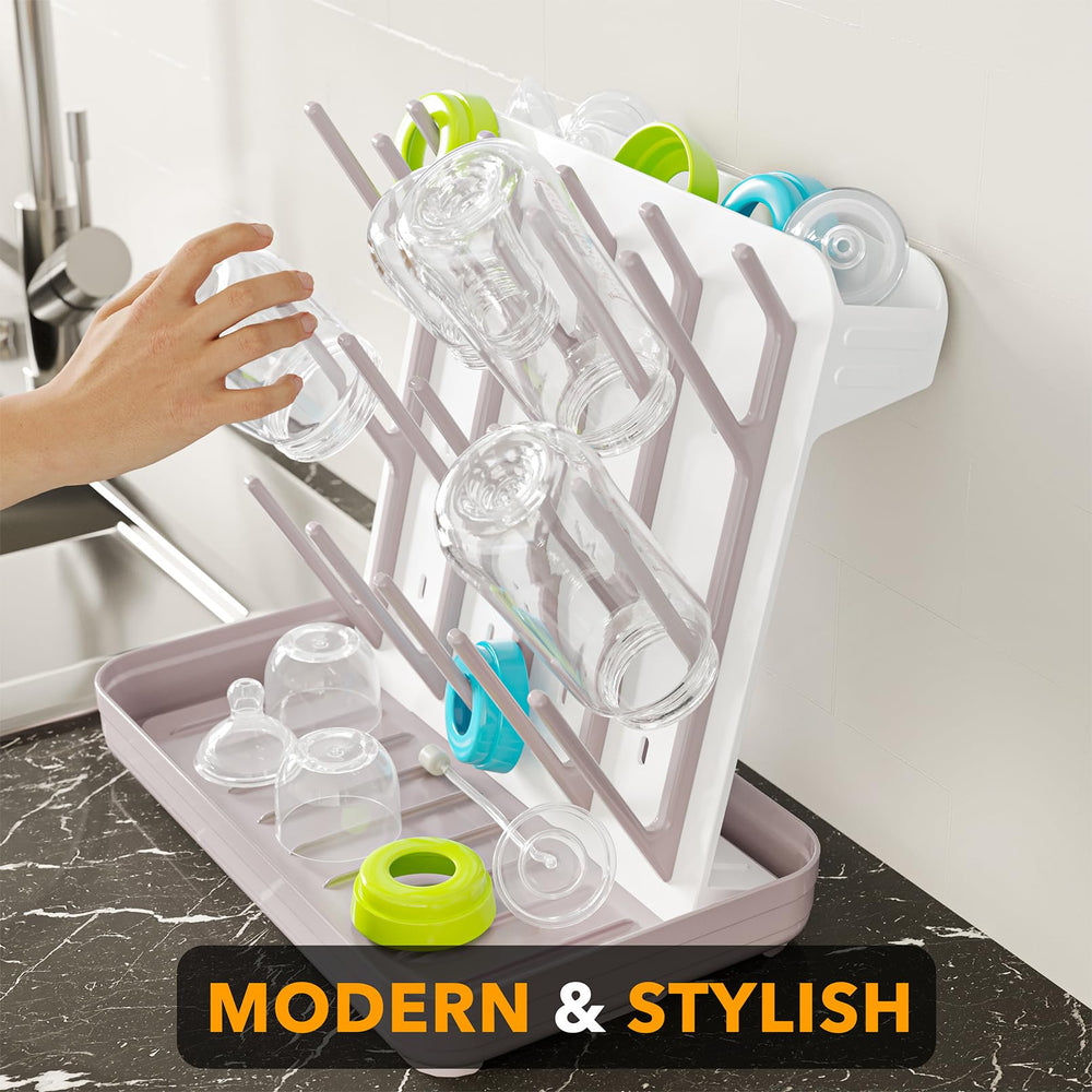 SpaceAid bottle lid and pacifier storage keeps small parts neatly within reach