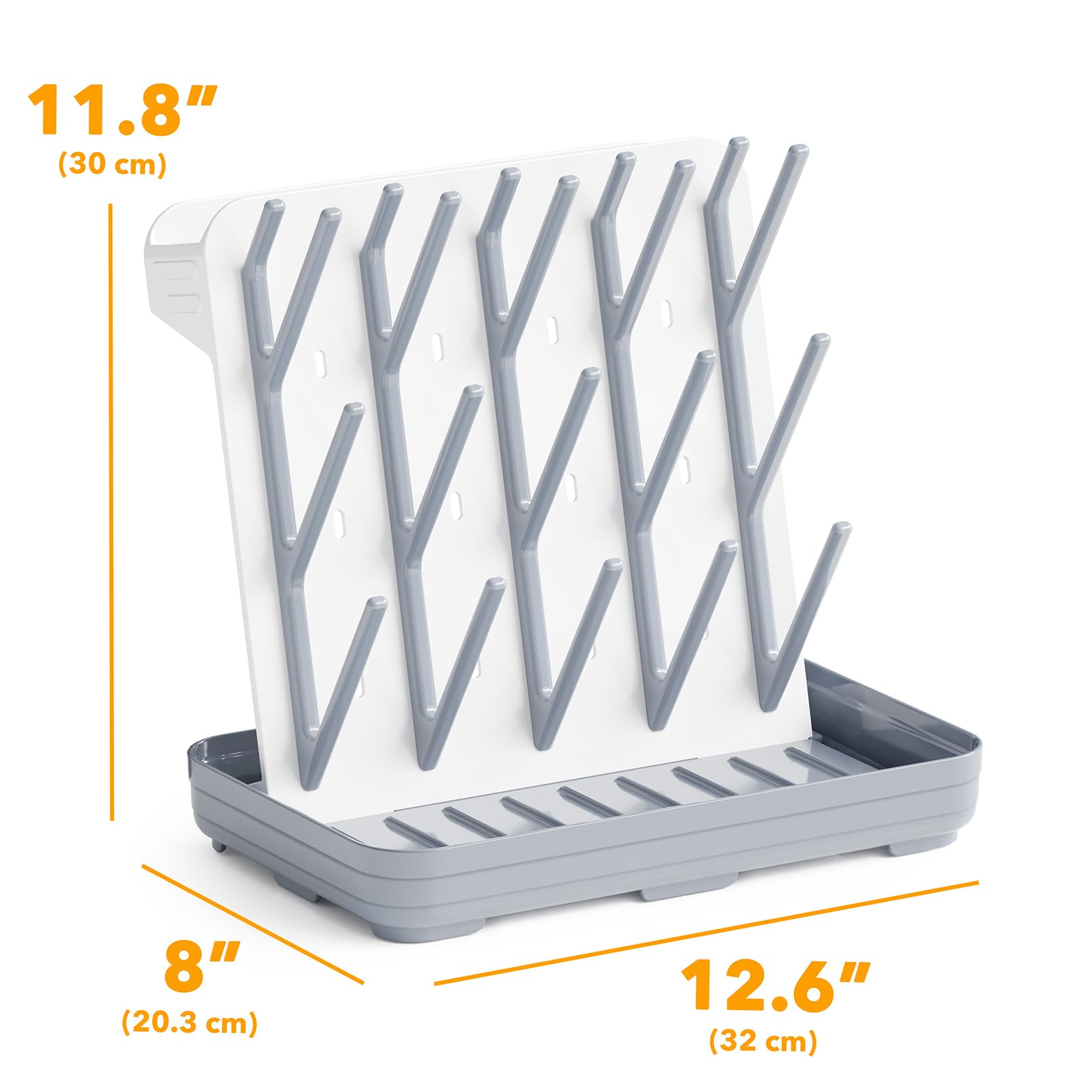 SpaceAid durable plastic rack is easy to clean after use.