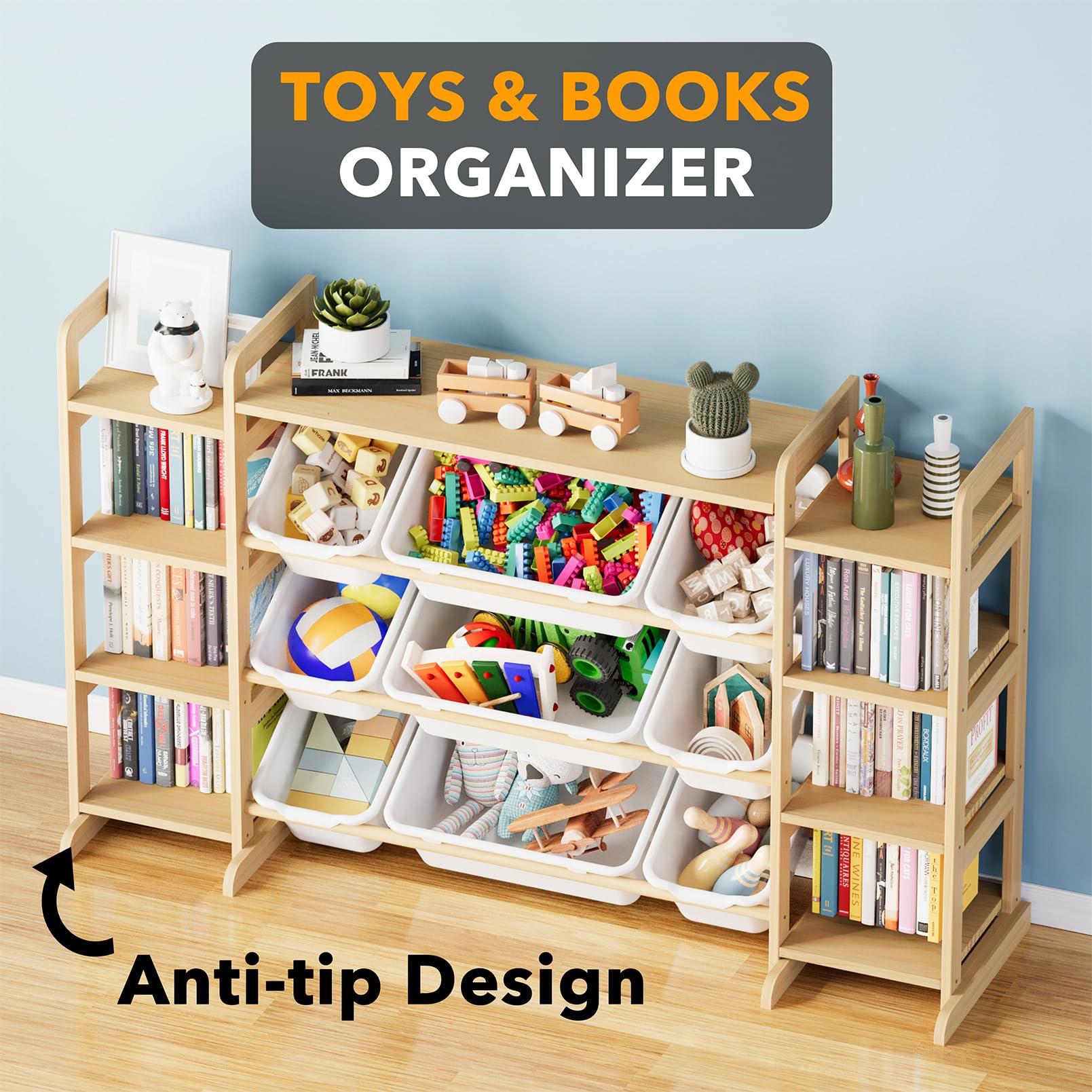 SpaceAid rounded edges promote safe play and kid-friendly organization
