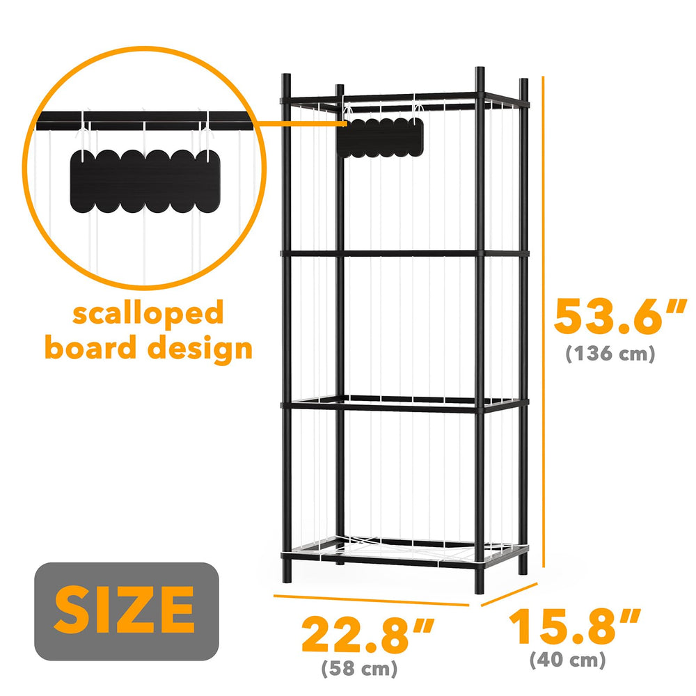 SpaceAid scalloped board for personalized animal zoo display