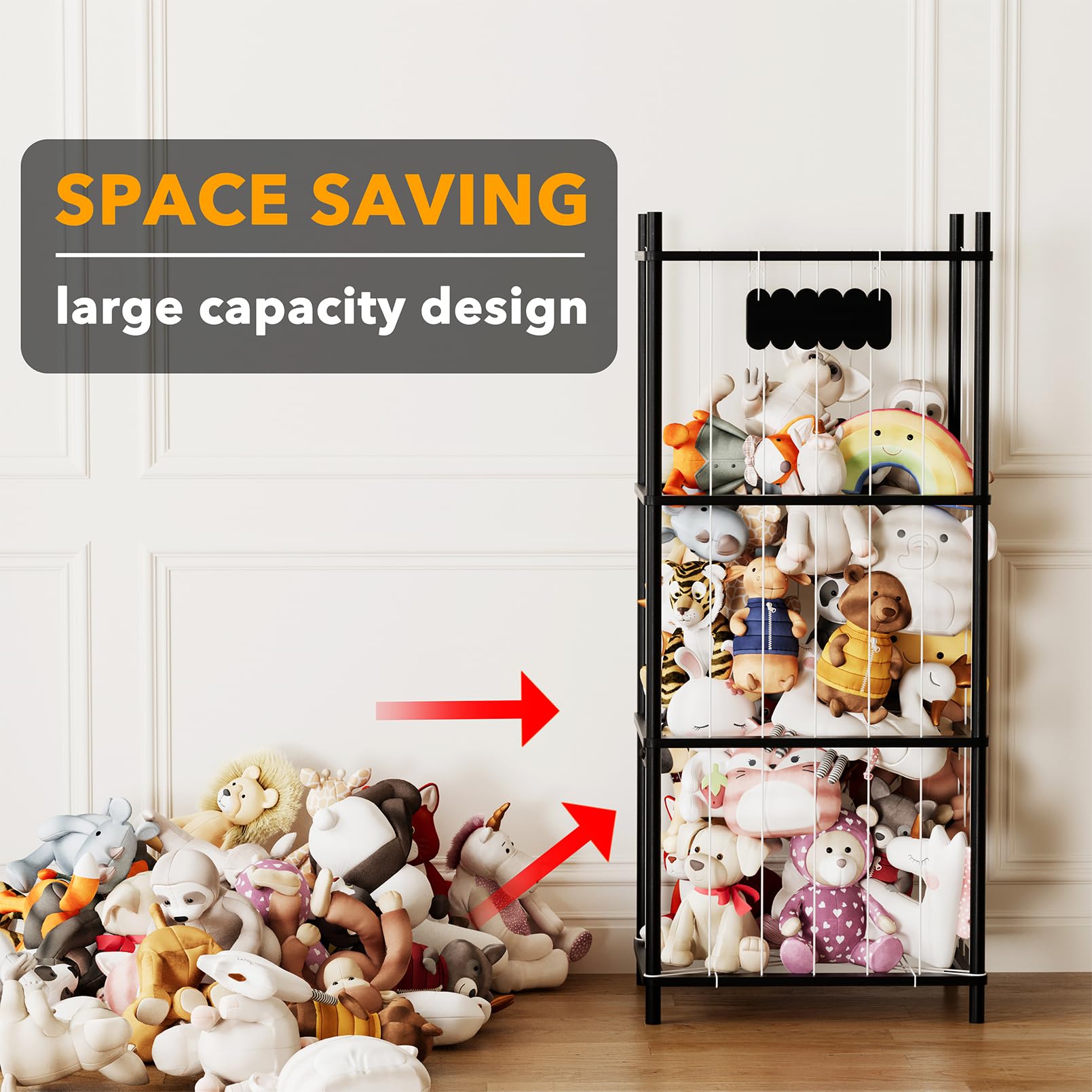 SpaceAid sturdy wooden bars with rounded corners for nursery safety