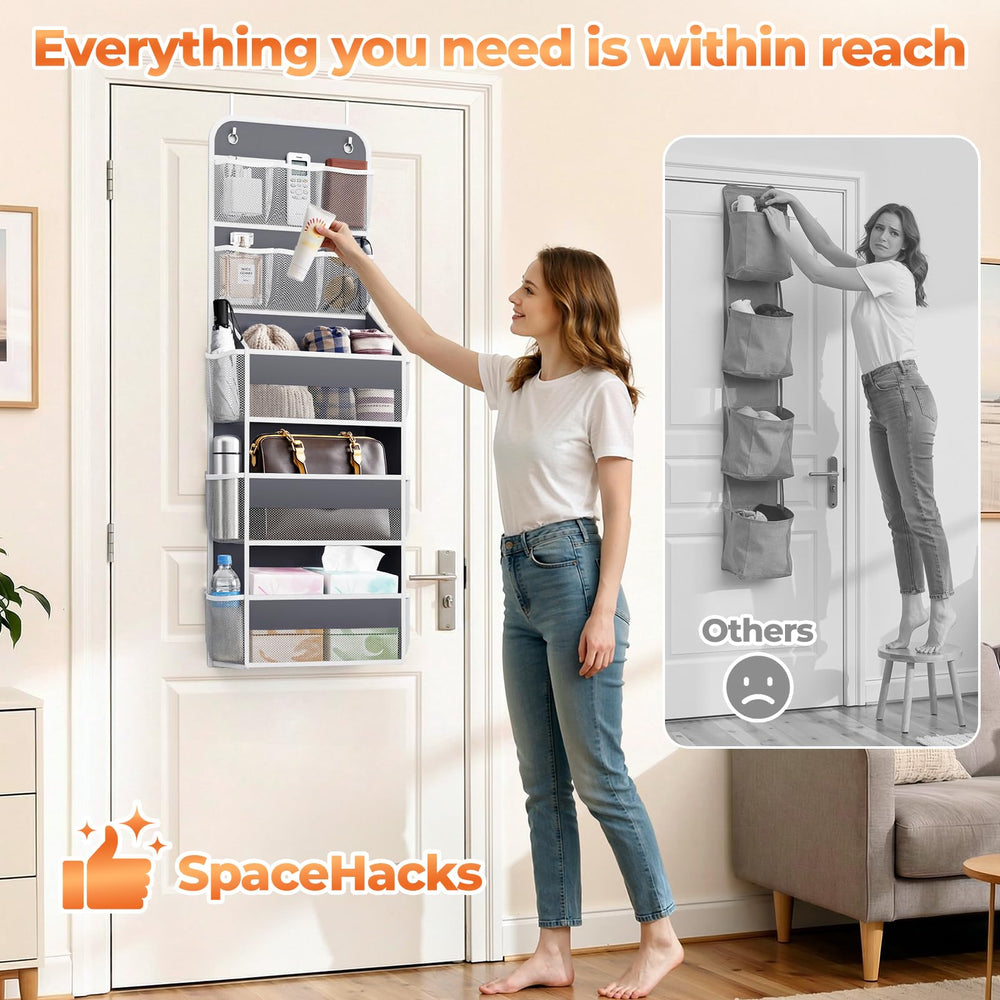 SpaceHacks baby nursery storage helps organize baby products and keeps them accessible.