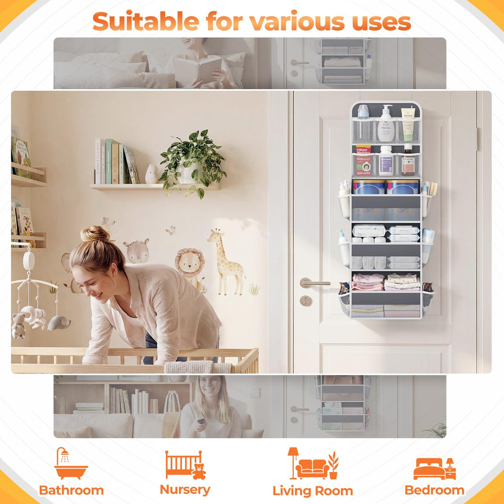 SpaceHacks cosmetics storage keeps makeup organized and easy to grab.