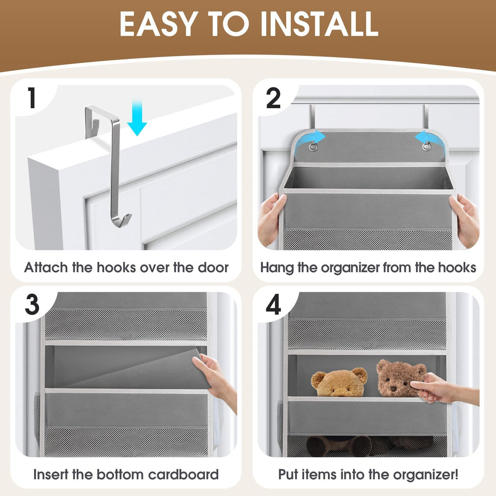 SpaceHacks 40-pound capacity organizer supports heavier pantry and laundry items.