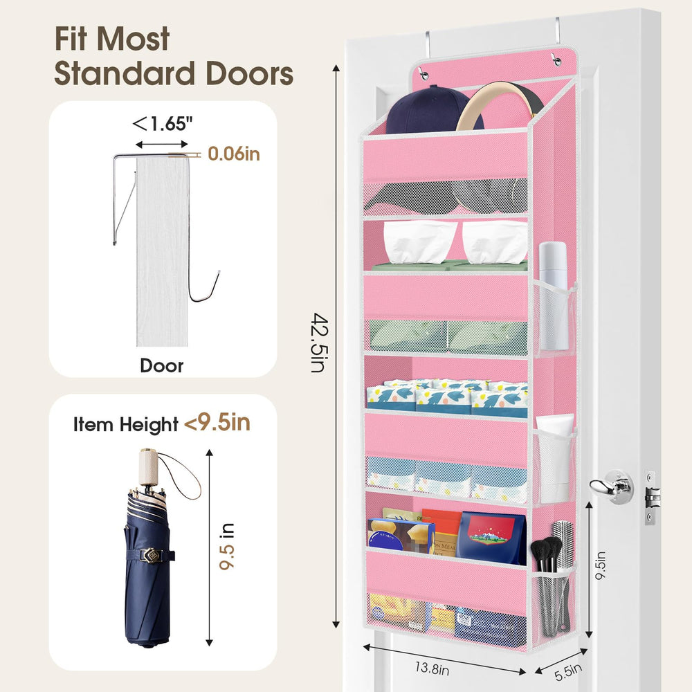 SpaceHacks 2-pack door organizer holds up to 40 lbs for sturdy storage