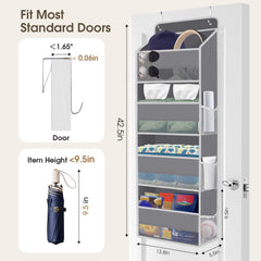 SpaceHacks over-the-door organizer showing four pockets for quick access