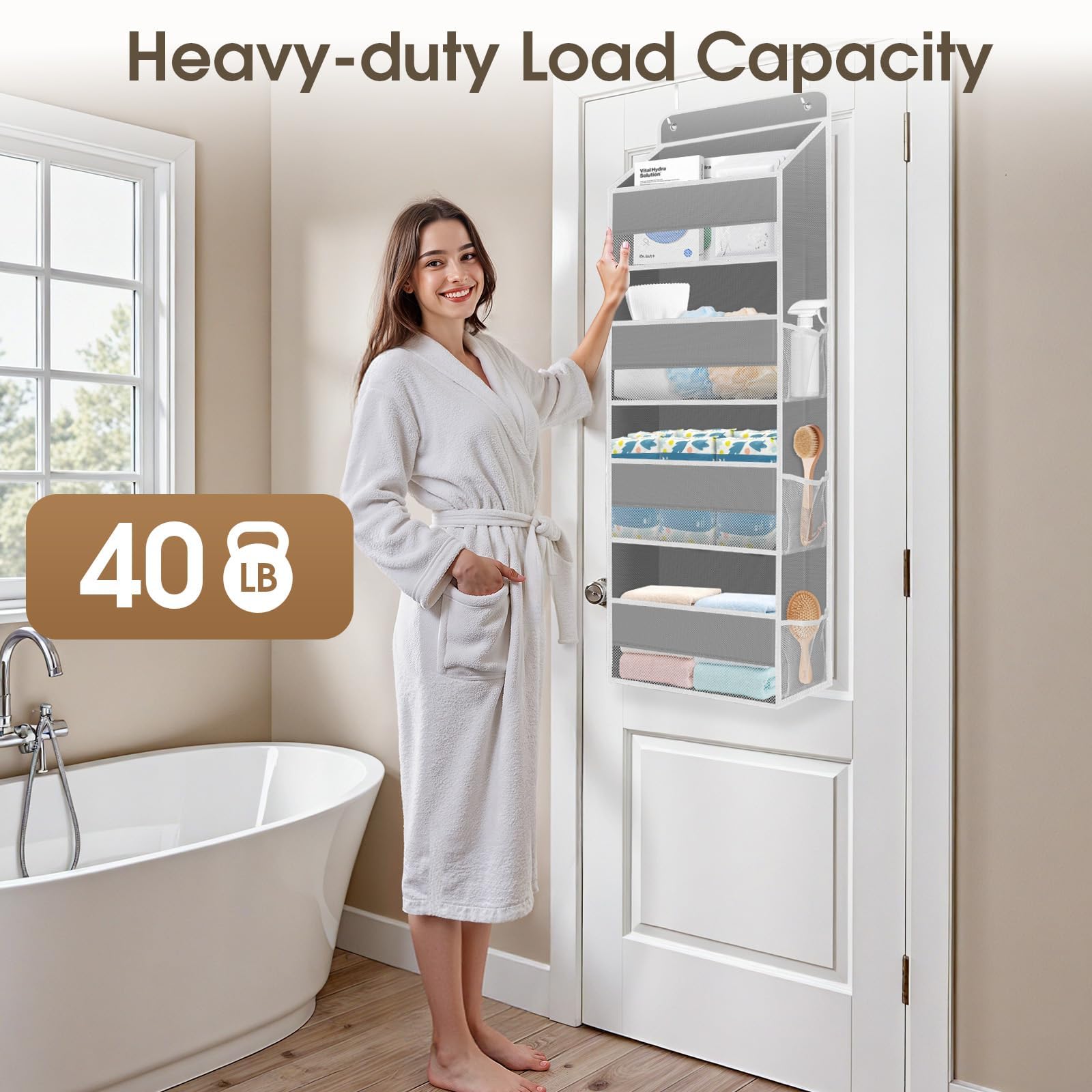 SpaceHacks space-saving solution keeps small rooms neat behind doors.