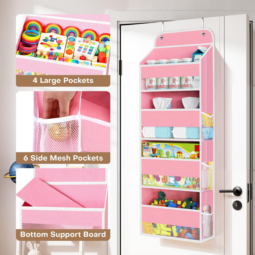 SpaceWhisper bedroom organizer pink for scarves, accessories, and clutter-free closets.
