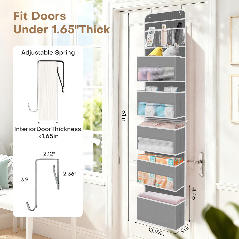 SpaceWhisper breathable mesh design allows quick visibility of items like diapers and toiletries.