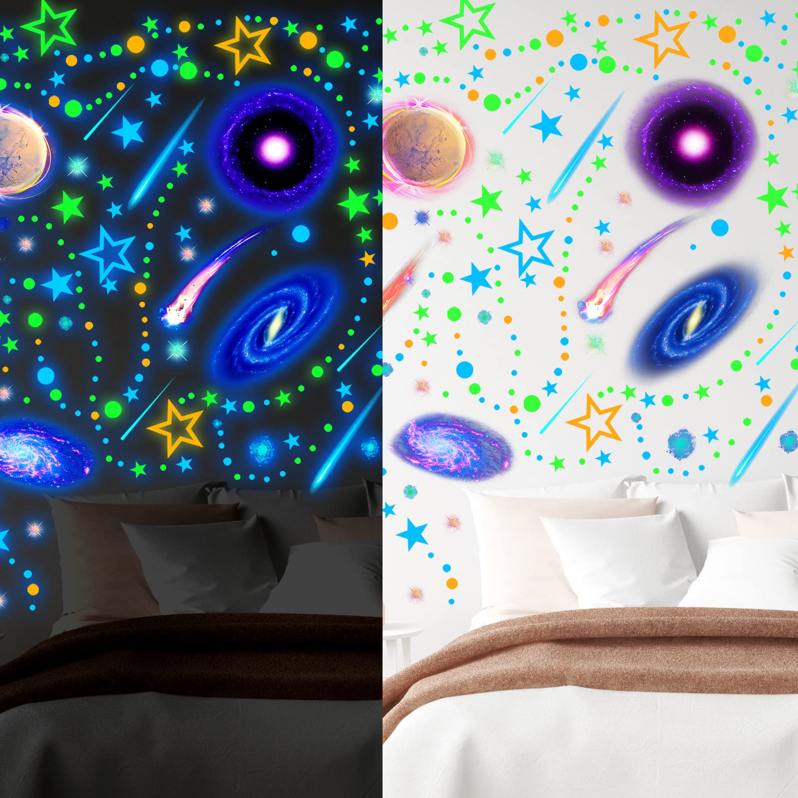 Spakon universe decor inspires imaginative play with stars, planets, and meteors
