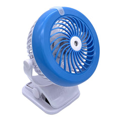 Spark Innovators Go Fan Cool Mist desk setup showing compact cooling at work