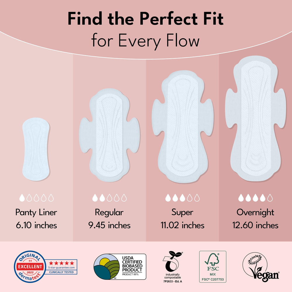 Sparkle Pads Regular Absorbency portrait conveys all-day confidence during daily activities.