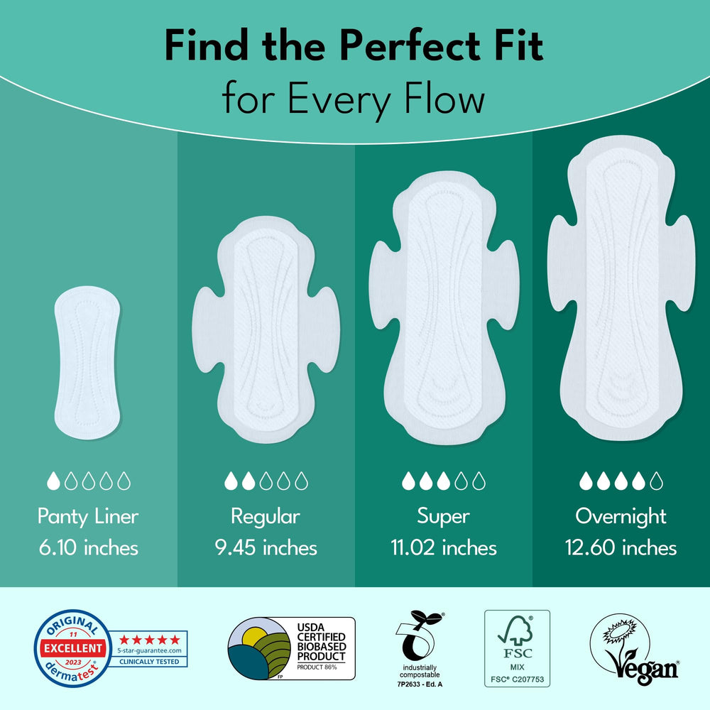 Eco-conscious packaging reflects Sparkle's sustainable approach to feminine care.