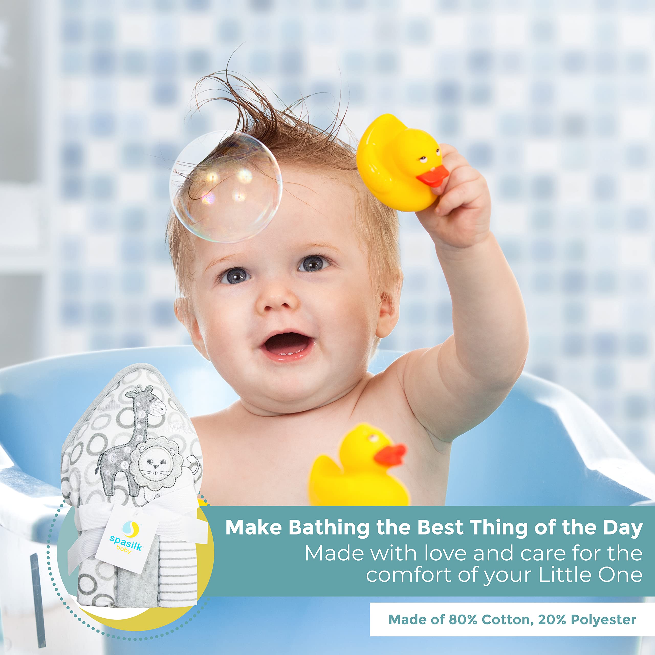 Spasilk towel and washcloths stay soft wash after wash.