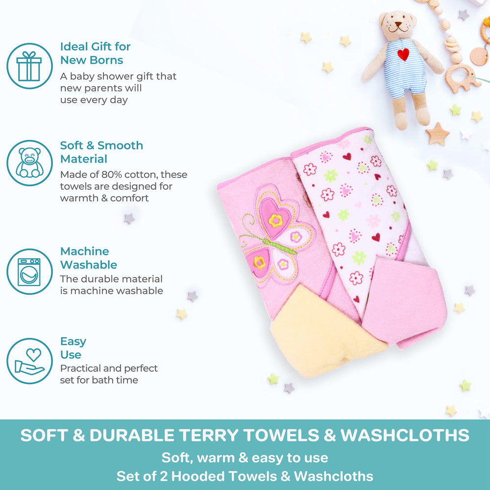 Spasilk embroidered applique on towels adds playful bath time charm