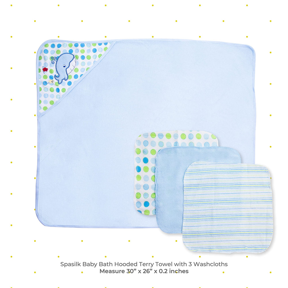 Spasilk baby washcloths soft terry 3-pack for gentle, quick cleansing.
