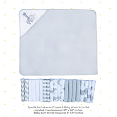 Spasilk baby washcloths with textured plush feel for gentle cleansing.
