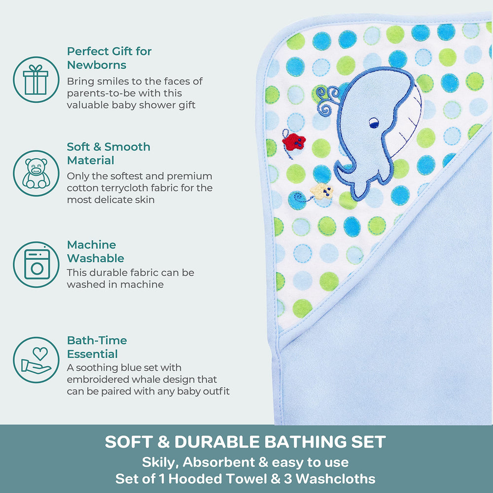 Spasilk bath set plush terry fabric delivers cozy post-bath drying.
