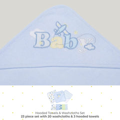 Spasilk blue textured washcloths 9x9 for gentle cleansing
