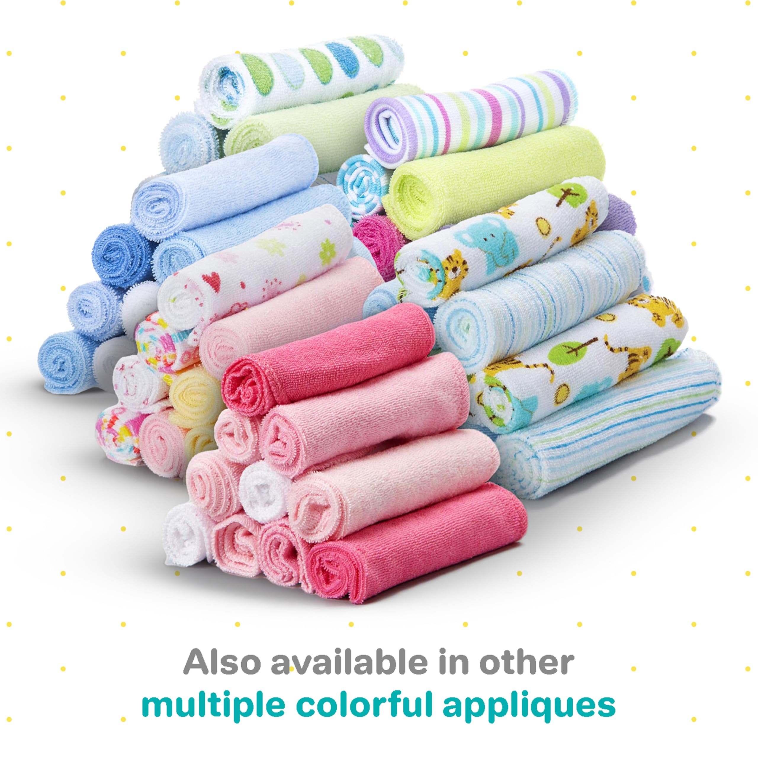 Spasilk cheerful prints support easy cleanup for babies and caregivers
