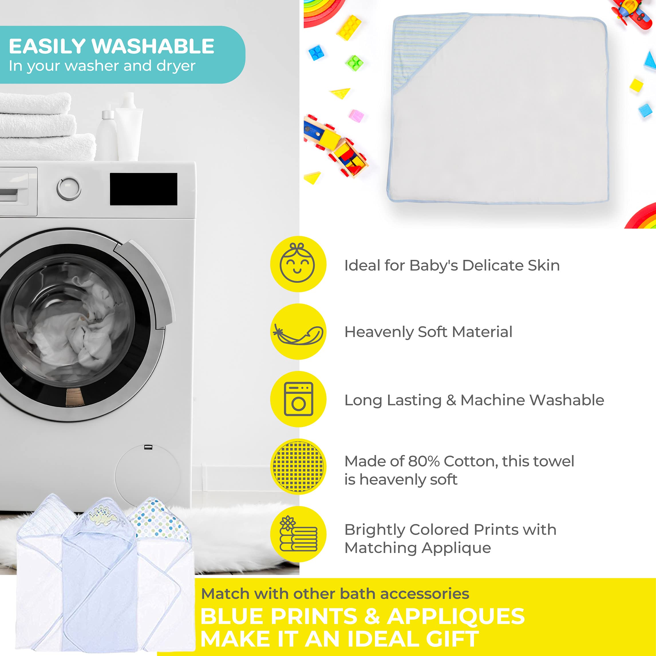 Spasilk cheerful prints showcasing variety of designs for baby baths.