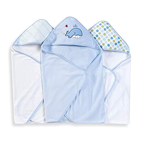 Spasilk hooded towel set in 26x30 inches offers a snug post-bath wrap.