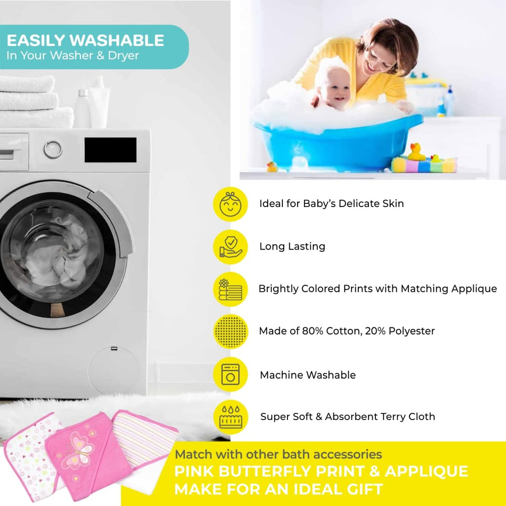 Spasilk machine-washable baby bath towels simplify laundry